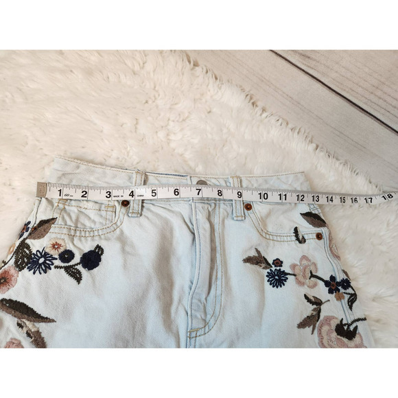 Abercrombie & Fitch Women's Denim‎ Zoe Natural Rise Vintage A-Line Skirt Size 24 - Picture 5 of 6